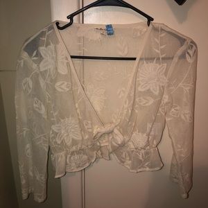 For love and lemons ritz tie front top